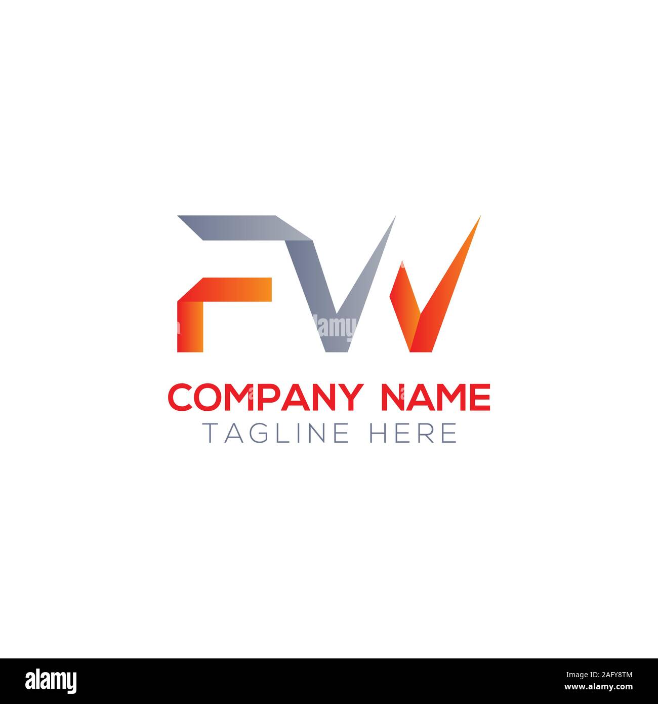 FW initiale Lettre Logo mixte. Lettre d'affaires moderne créative FW logo Vector Modèle. FW Logo Design Illustration de Vecteur