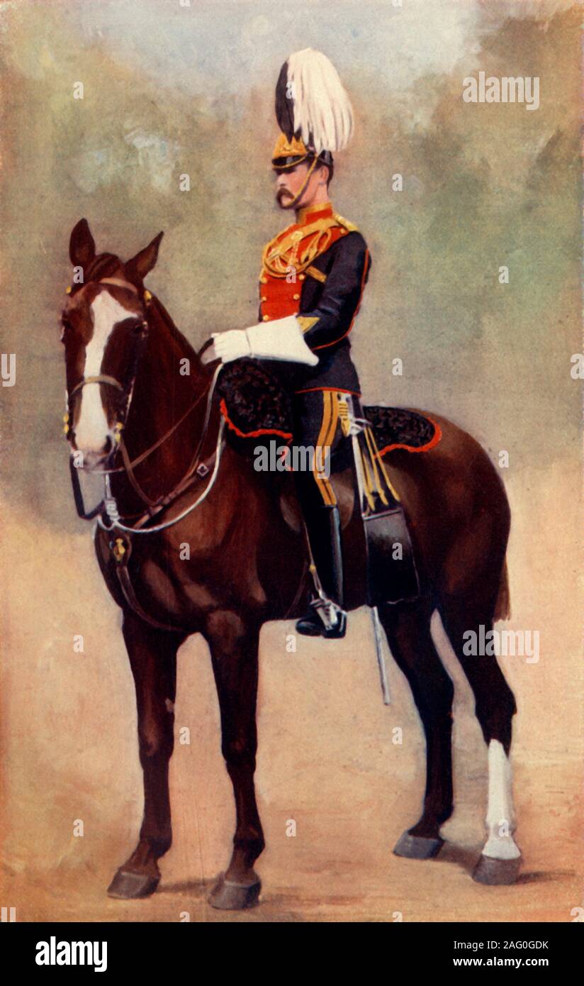 "Officier de la 9e Lanciers', 1900. À partir de "l'Afrique du Sud et l' Ouest la guerre, tome II", par Louis Creswicke. [T. C. &AMP ; E. C. Jack, Édimbourg, 1900] Banque D'Images