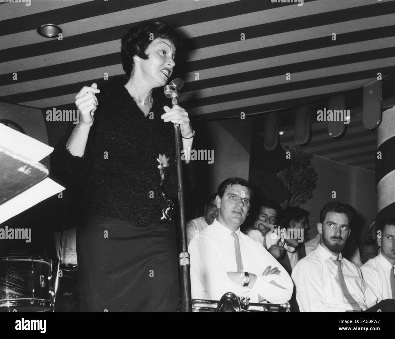 Anita O'Day, Marquee Club, Londres, 1962. Banque D'Images