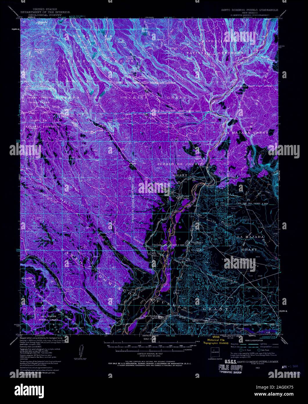 Mapas de santo domingo pueblo Banque de photographies et d’images à