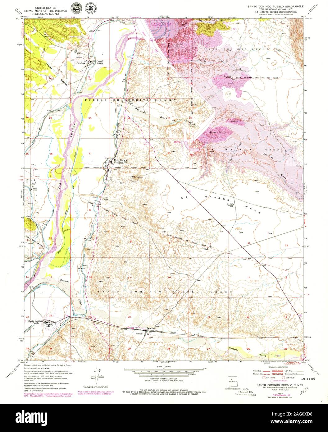 Mapas de santo domingo pueblo Banque de photographies et d’images à