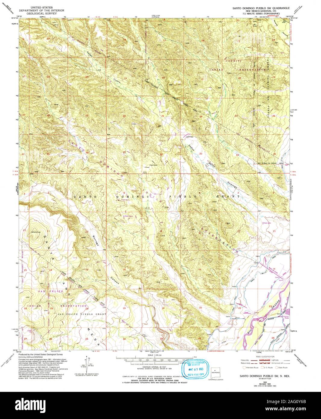 Mapas de santo domingo pueblo Banque de photographies et d’images à