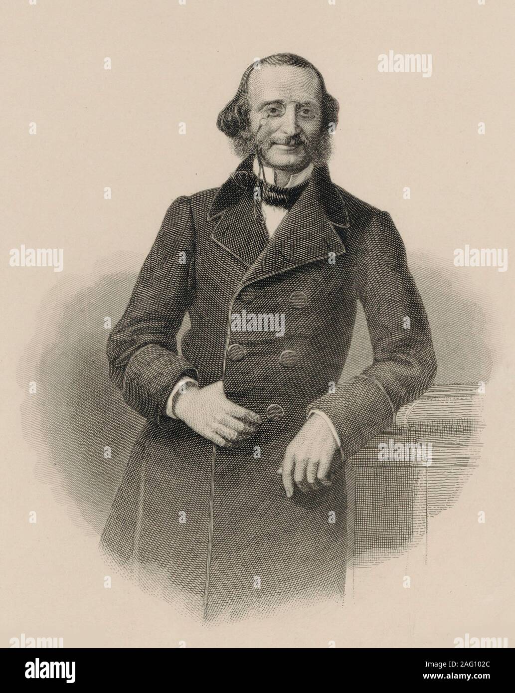 Portrait de Jacques Offenbach (1819-1880), 1860. Collection privée. Banque D'Images