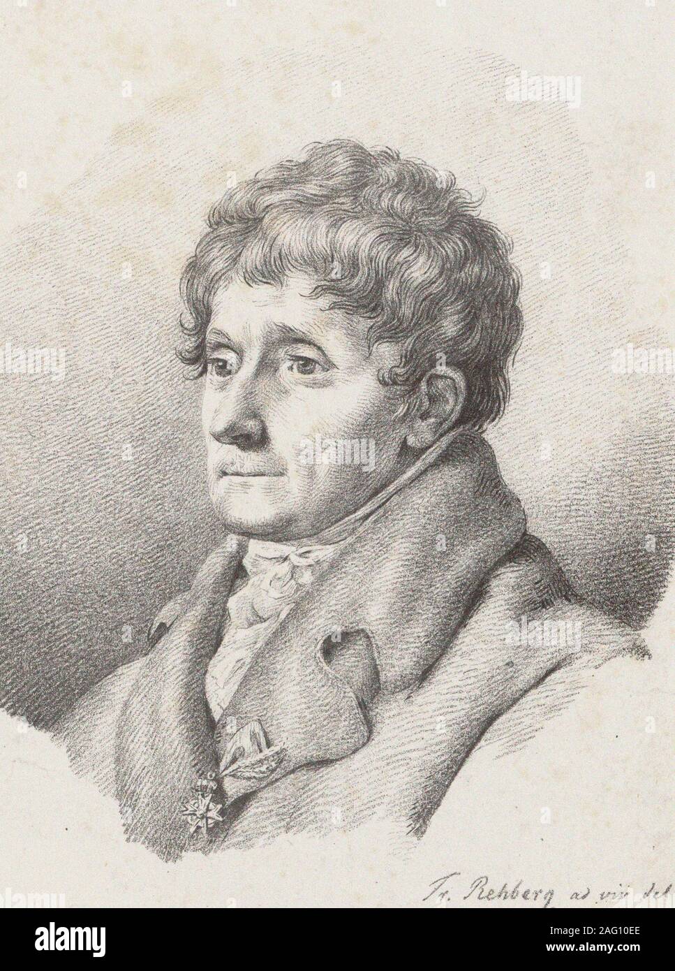 Portrait du compositeur Antonio Salieri (1750-1825), 1821. Collection privée. Banque D'Images