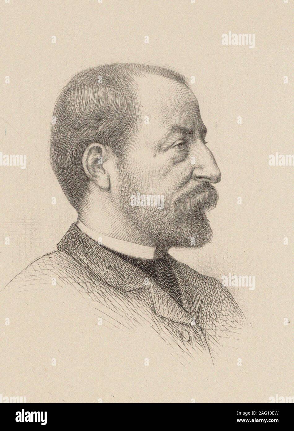 Portrait du compositeur Camille Saint-Sa&# xeb;ns (1835-1921), 1884. Collection privée. Banque D'Images
