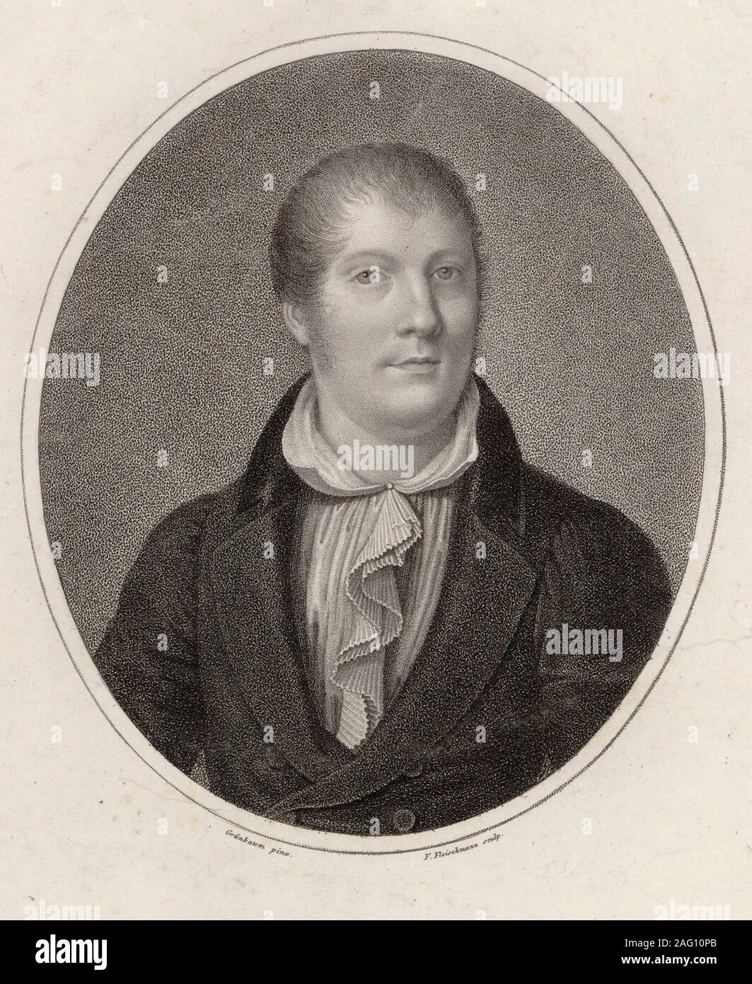Portrait du violoniste et compositeur Louis Spohr (1784-1859), 1820. Collection privée. Banque D'Images