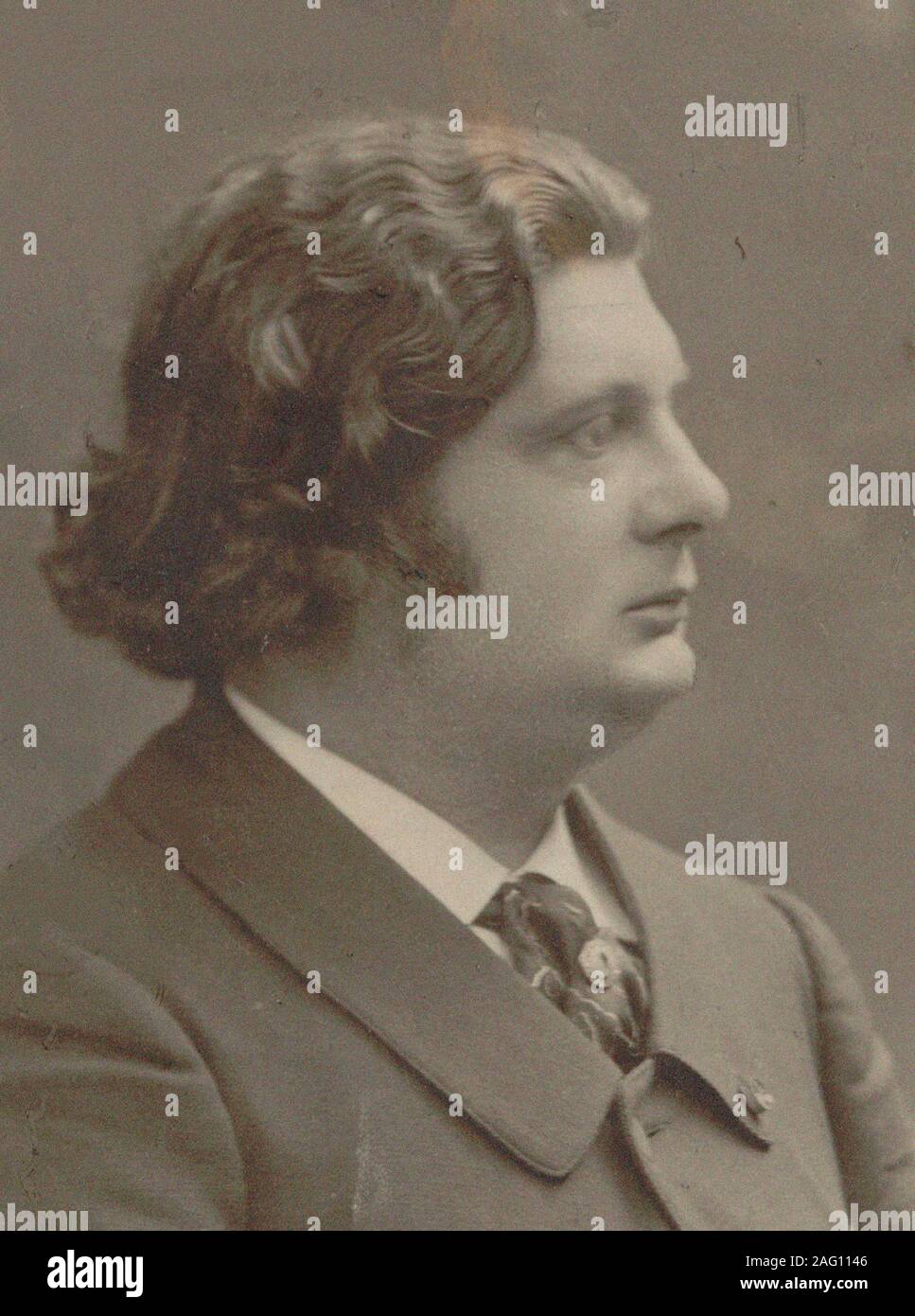 Portrait du violoniste et compositeur Eug&# xe8;Ysaye (1858-1931) ne , 1907. Collection privée. Banque D'Images