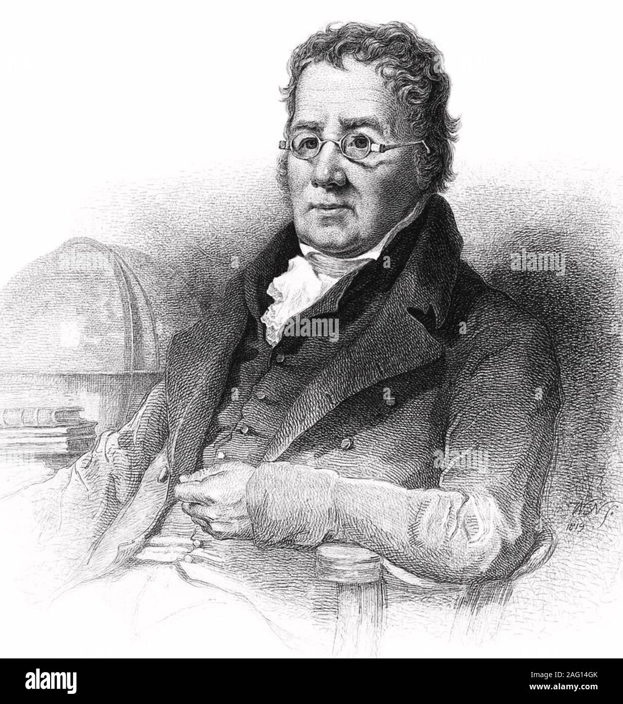 JOHN PLAYFAIR (1748-1819), mathématicien écossais, géologue, philosophe Banque D'Images