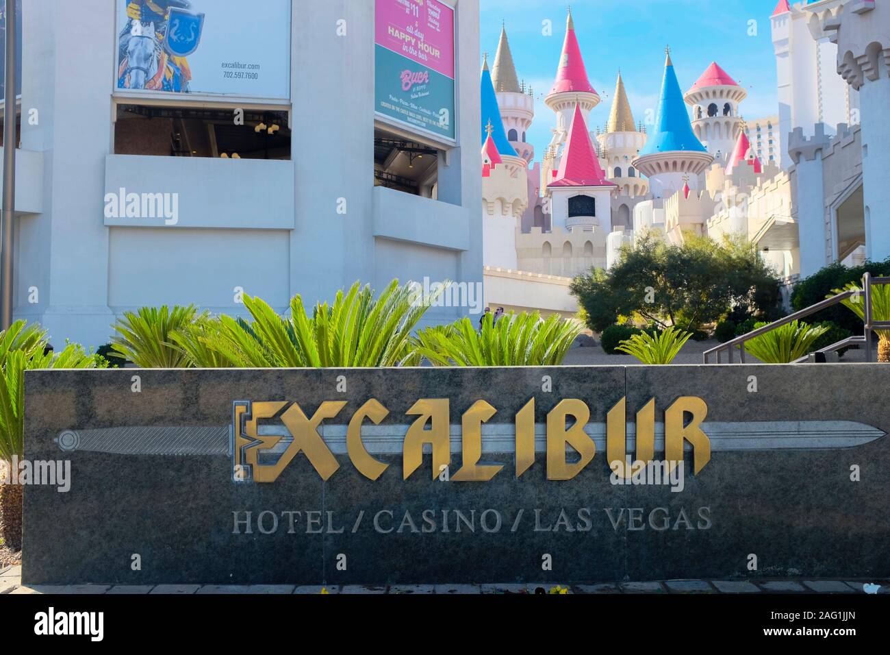 Excalibur Hotel, Las Vegas Banque D'Images