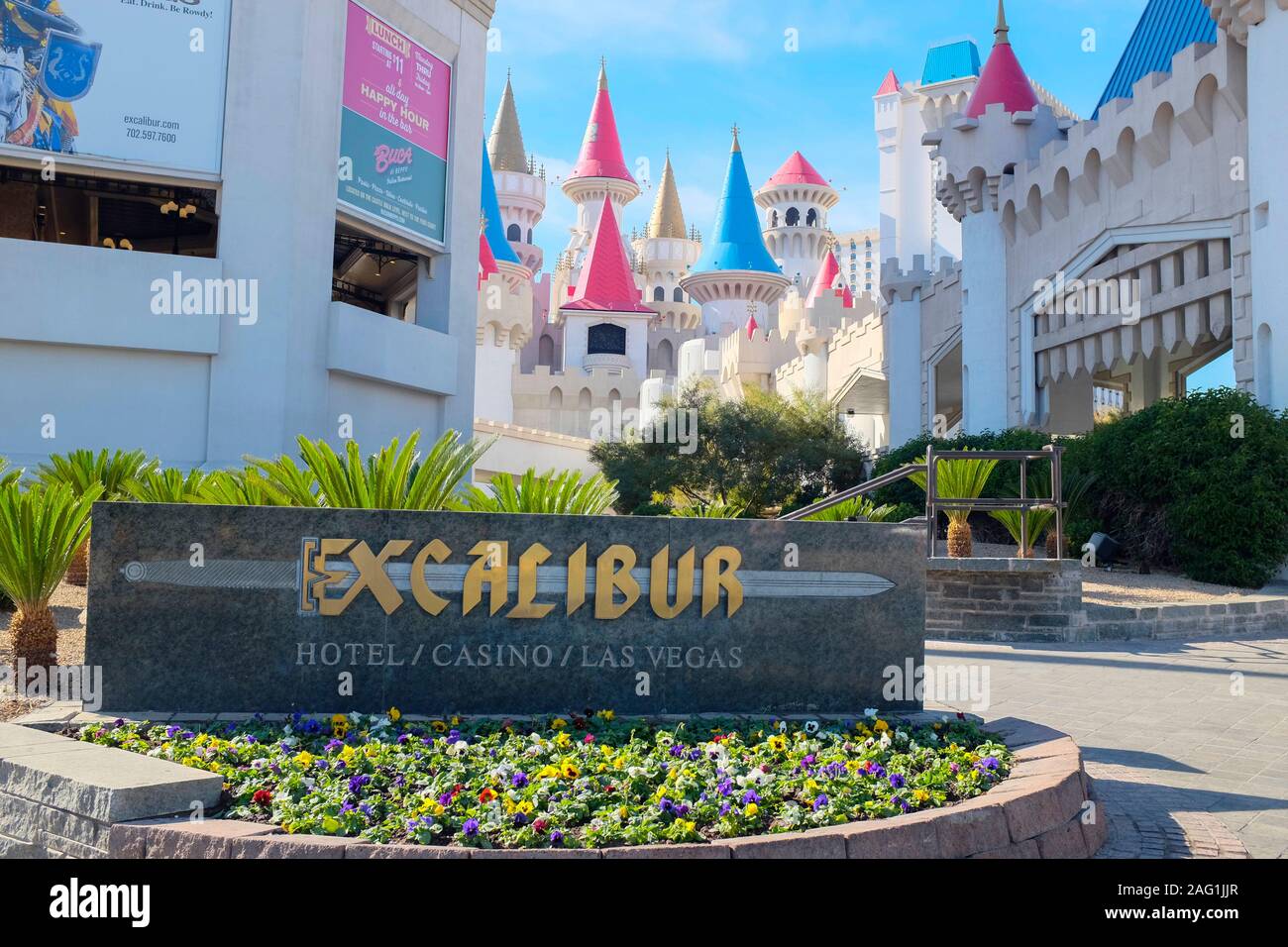 Excalibur Hotel, Las Vegas Banque D'Images