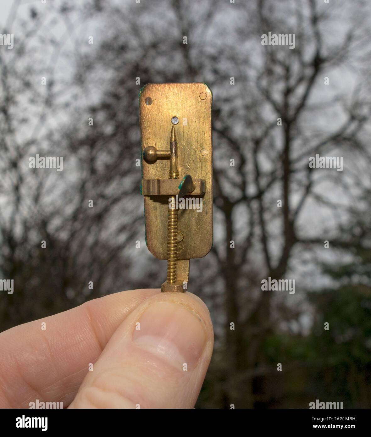 Réplique de van Leeuwenhoek microscope Banque D'Images