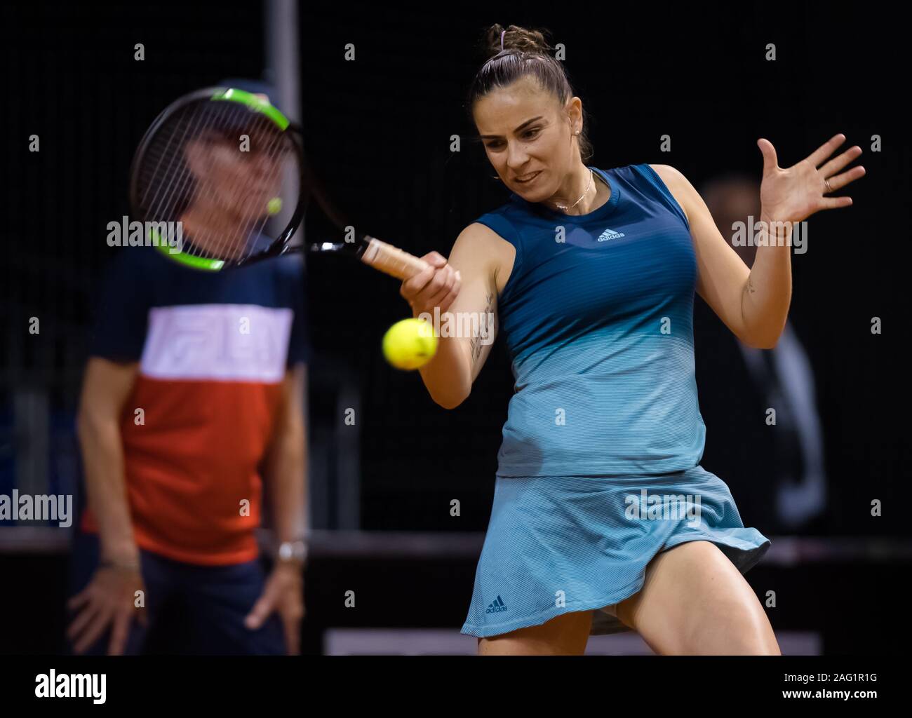 Paula Ormaechea de l'Argentine en action au cours de la première ronde des  qualifications au Grand Prix de Tennis de Porsche 2019 Premier tournoi WTA  tennis Photo Stock - Alamy