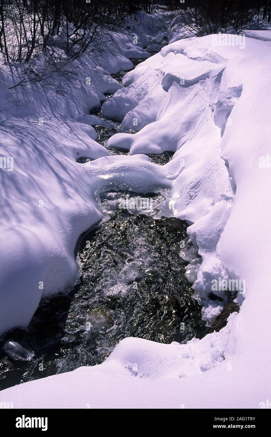 Petit hameau de montagne isolés de Friburge Vanoise Savoie Banque D'Images