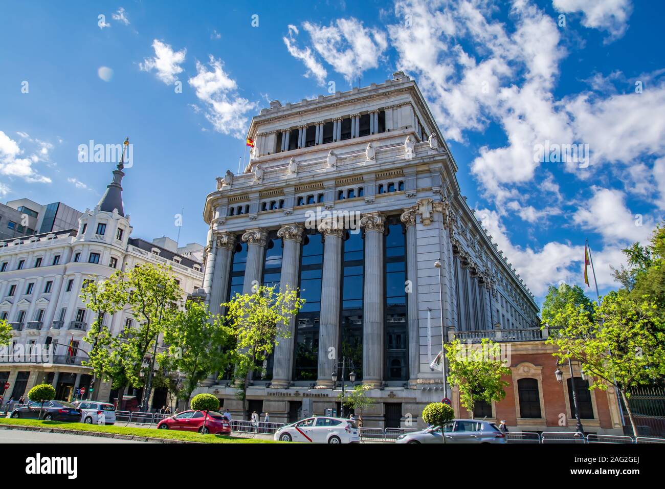 Le quartier Huertas central à Madrid, capitale du royaume d'Espagne Banque D'Images