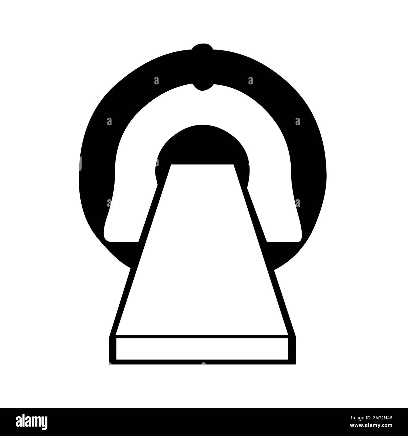 Scanner IRM de l'icône Symbole Banque D'Images