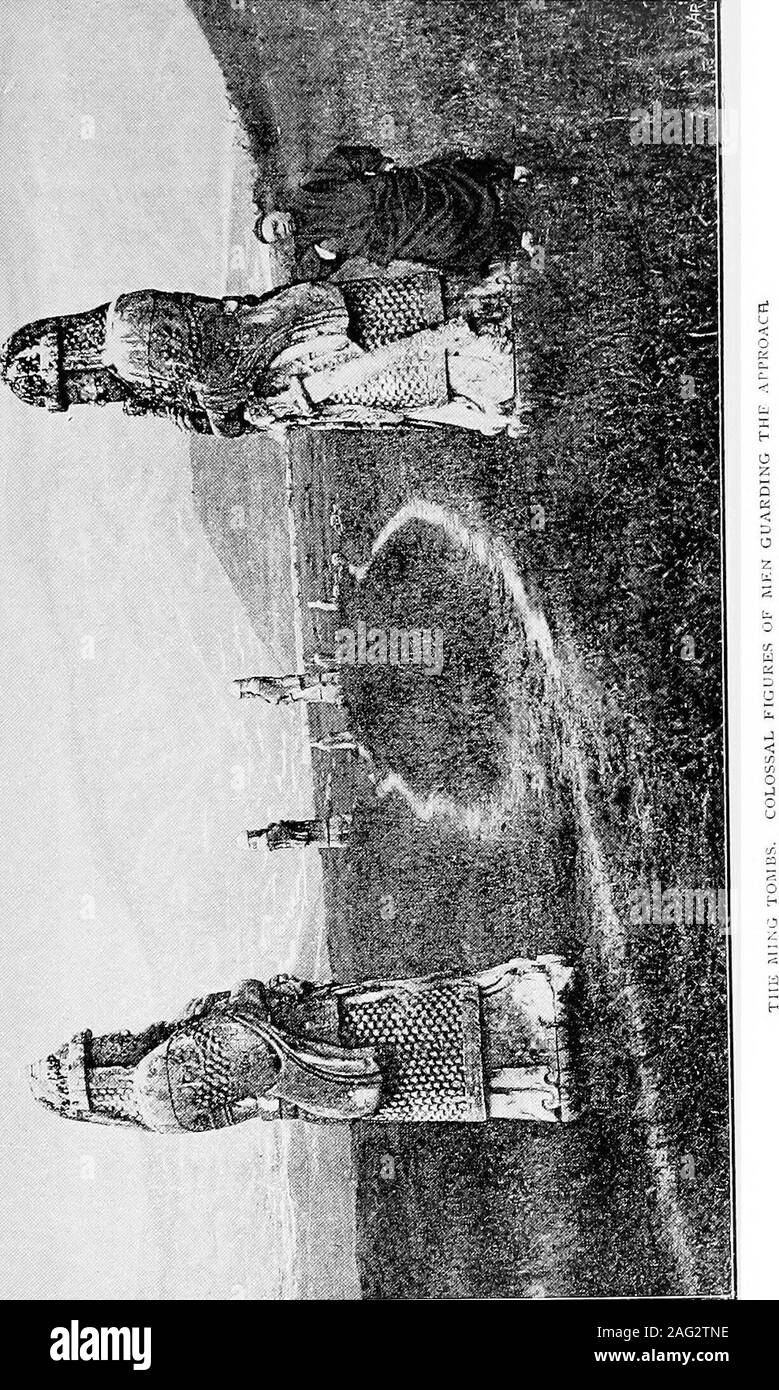 . La Chine nouvelle et ancienne : souvenirs personnels et les observations des 30 dernières années. avenly dynastie de grande paix. Followedfast calamités et épais sur le pouvoir mandchou décrépite. Pekingwas occupé par les Français et l'anglais dans i860 ; et dans 1861, le Taipings, qui avait déjà occupiedNankin, abattu et capturé par un rushthe Ningpo fin 1862 afin de port Gallant, qui a à la fois contact intoclose et semi-friendly relations avec les étrangers. La Chine semblait si entièrement sans cohésion sociale-le rulingdynasty à chancelant sa chute, et l'usurpation du pouvoir d'Taipingsdevoid-que la division tripartite Banque D'Images