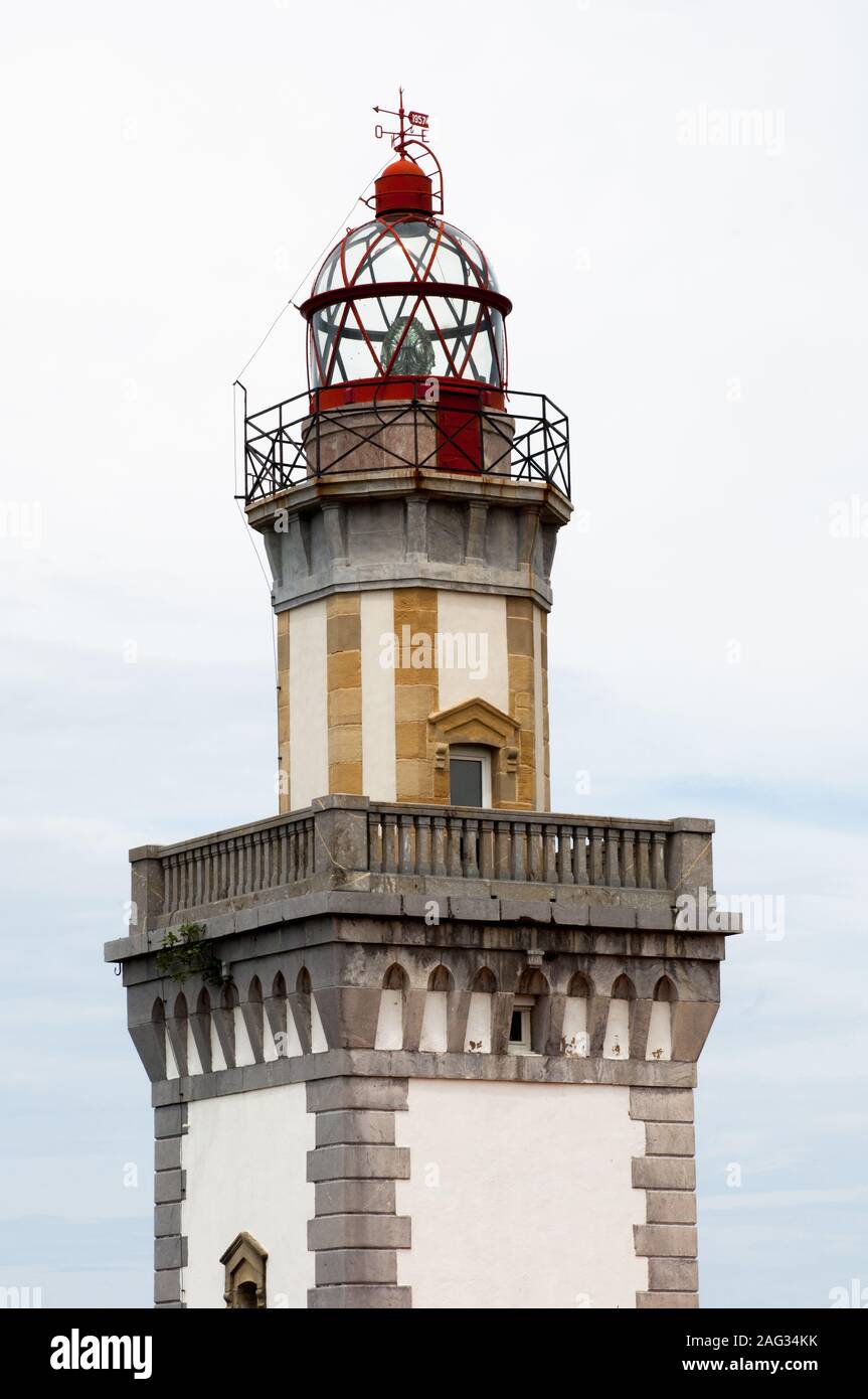 FARO DE HIGUER ESPAGNE - HONDARRIBIA - LEUCHTTURM - CÔTE ATLANTIQUE ESPAGNOLE © Frédéric Beaumont Banque D'Images
