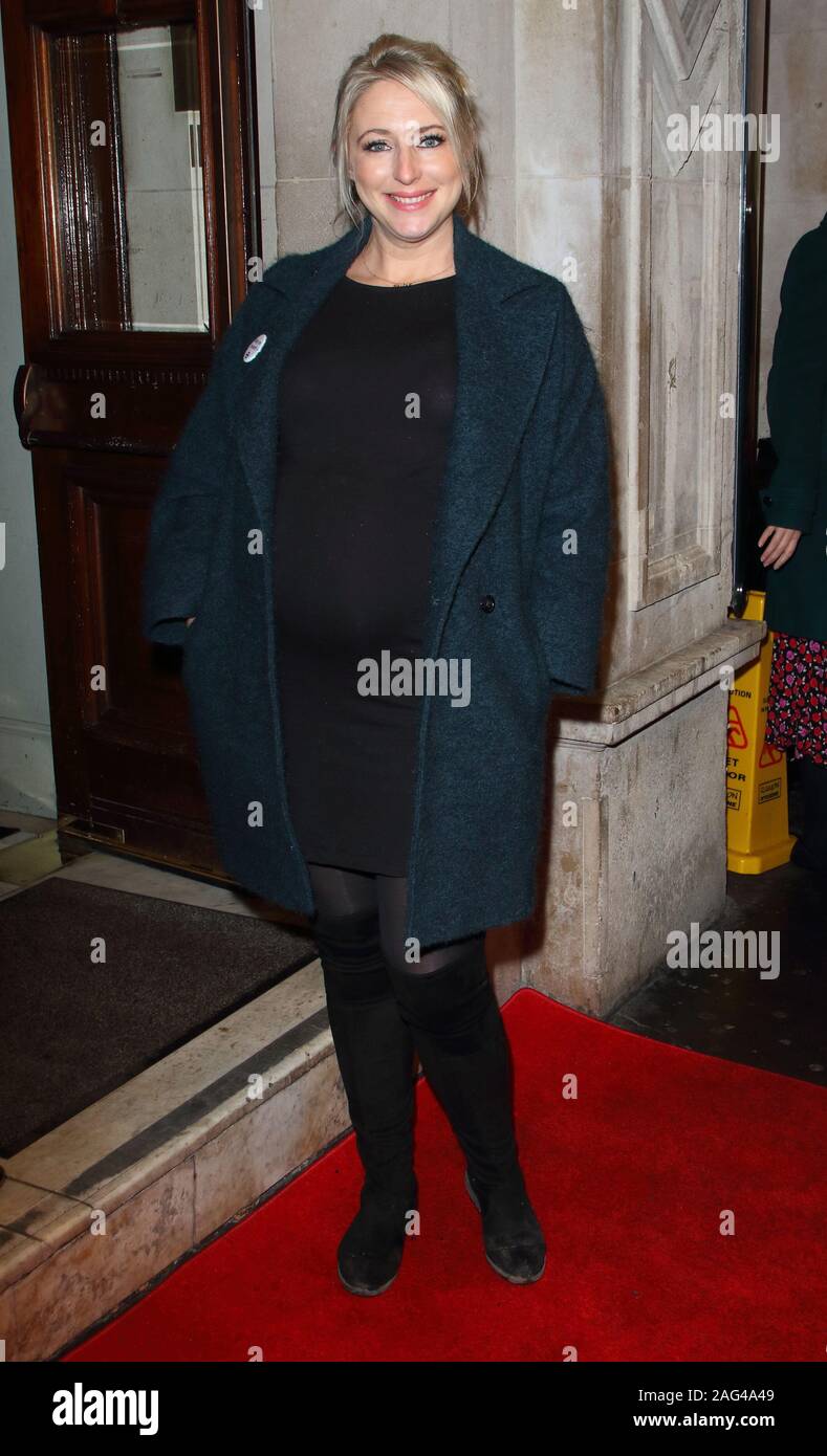 Ali Bastian assiste à la presse musicale les rideaux de nuit au Wyndham Theatre de Londres. Banque D'Images