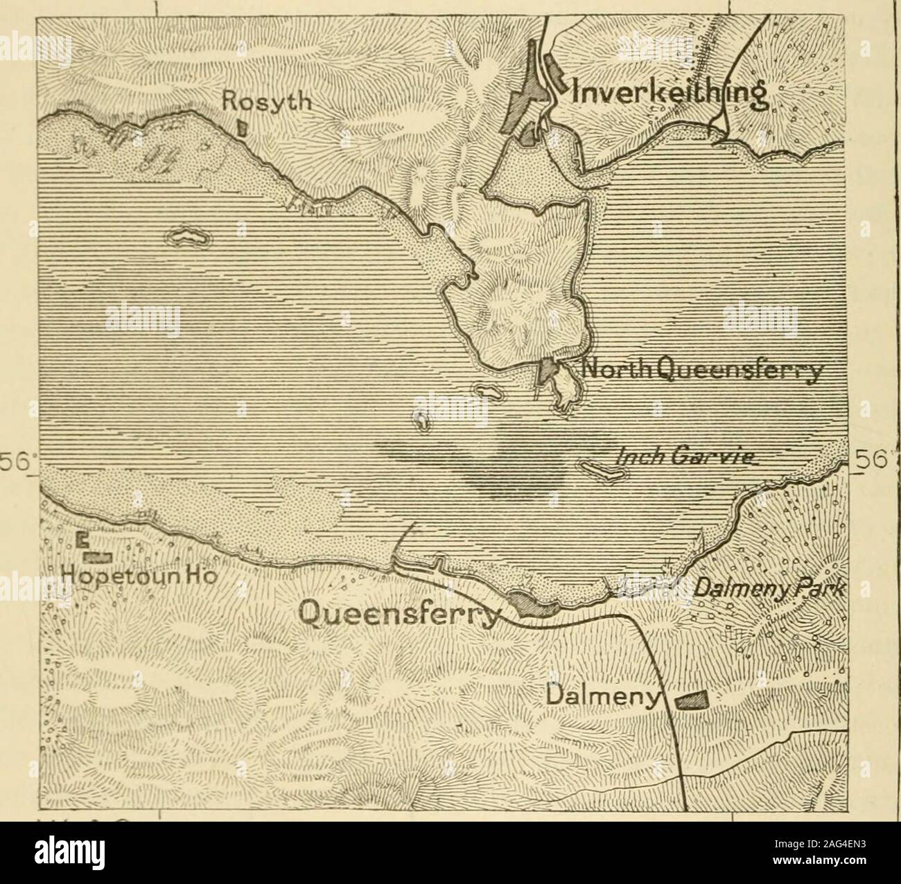 . La terre et ses habitants ... w^thesevillages aussi près que robert le Bruce défait les Anglais en 1314. Bridge of Allan,2 miles au nord de Stirling, est très fréquenté pour le bien de sa mineralsprings et son charmant quartier. Kijypen, un village sur le Forth, à 11 miles au-dessus de Stirling, est connue pour son whisky. Le petit comté d'Clackmamnan s'étend de l'Ochill Hills (BenCleuch, 2 352 pieds) à la plaine alluviale bordant sur le Firth of Forth, et 880 Îles britanniques. est traversé par l'Nurtherii et du Sud Devon les rivières. Le foriiier de ces rivières, proche f Banque D'Images