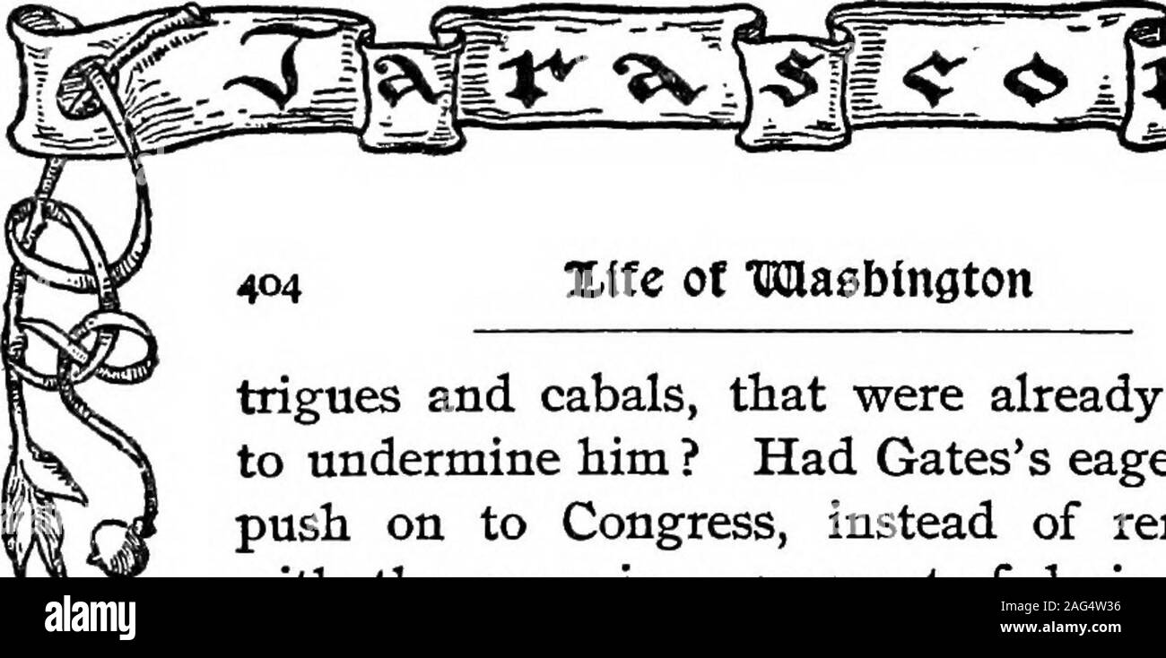 . Les œuvres de Washington Irving. ll. Nous avons ici certaines circonstances nous furnishedto par les mémoires de Wilkinson. ThatoflScer est revenu de Philadelphie, andbrought une lettre de Gates à Washington.Il y avait un peu de neige sur le sol, et tracé les hehad de mars les troupes pour le lastfew miles par le sang des pieds d'thosewhose chaussures étaient cassées. Étant réalisé, il toWashingtons l'a trouvé, dit-il, seul, avec son fouet à la main, préparé tomount son cheval. Lorsque j'ai présenté la lettre du général Gates pour lui, avant d'receivingit, il s'écria avec solennité, Qu'est-atime Banque D'Images
