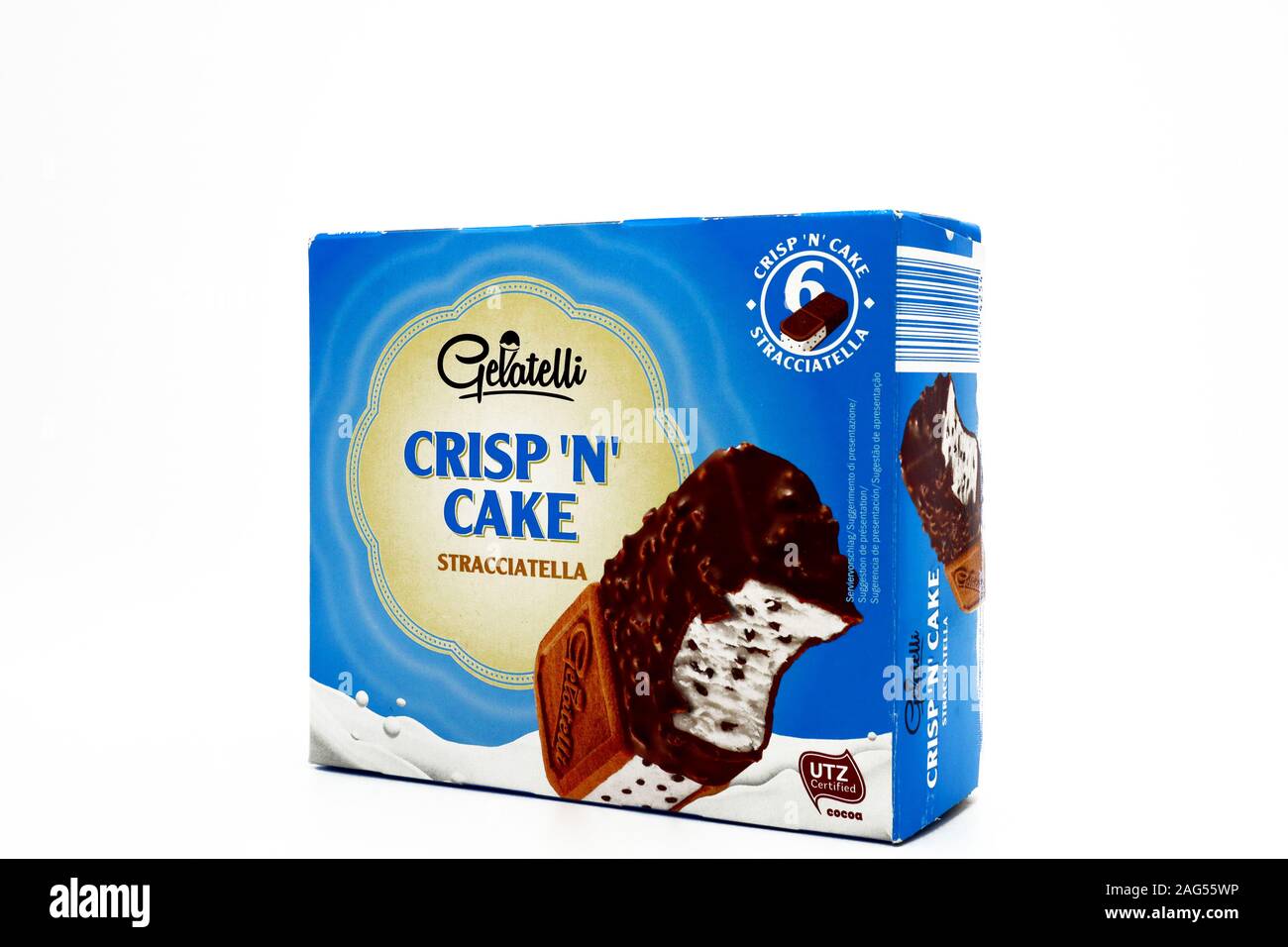 Gelatelli Crisp N Gateau De La Creme Glacee Gelatelli Est Une Marque De Lidl Stiftung Co Kg Chaine De Supermarche Photo Stock Alamy