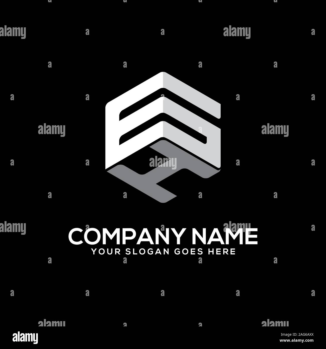 Lettre de GH, conceptions de logo logo nom initial vector Illustration de Vecteur