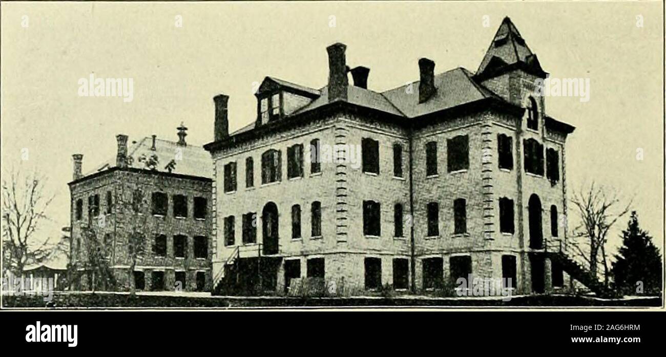 . Encyclopédie historique de l'Illinois. Prison de comté, construit en 1882. McLean County Farm Banque D'Images