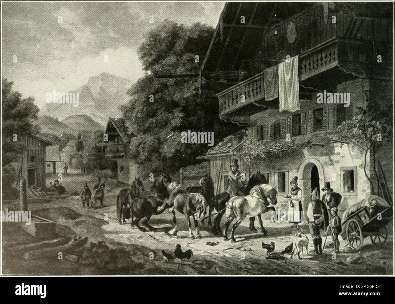 . Ausstellung deutscher Kunst aus der Zeit der Königlichen von 1775-1875 dans la Nationalgalerie, Berlin 1906. Herausgegeben vom Vorstand der Deutschen Jahrhundertausstellung. Texte einleitendem mit von Hugo von Tschudi. A. ADAM, Auf der Jagd 85 - ^^^^^^l Hjjg^ ^ ^^^^^^^^^ ? j,^^ *j. k  .est.  ?S ;^*# i -^B^j :| ".:i-iJlL^.fl. j'^^S^ Ji V - - • ^^m t 229. H. BÜRKEL (1S02 -18691, Im bayerischen Hochland. 221. H. BÜRKEL, Wirtshaus am Dorfe Zirl Banque D'Images