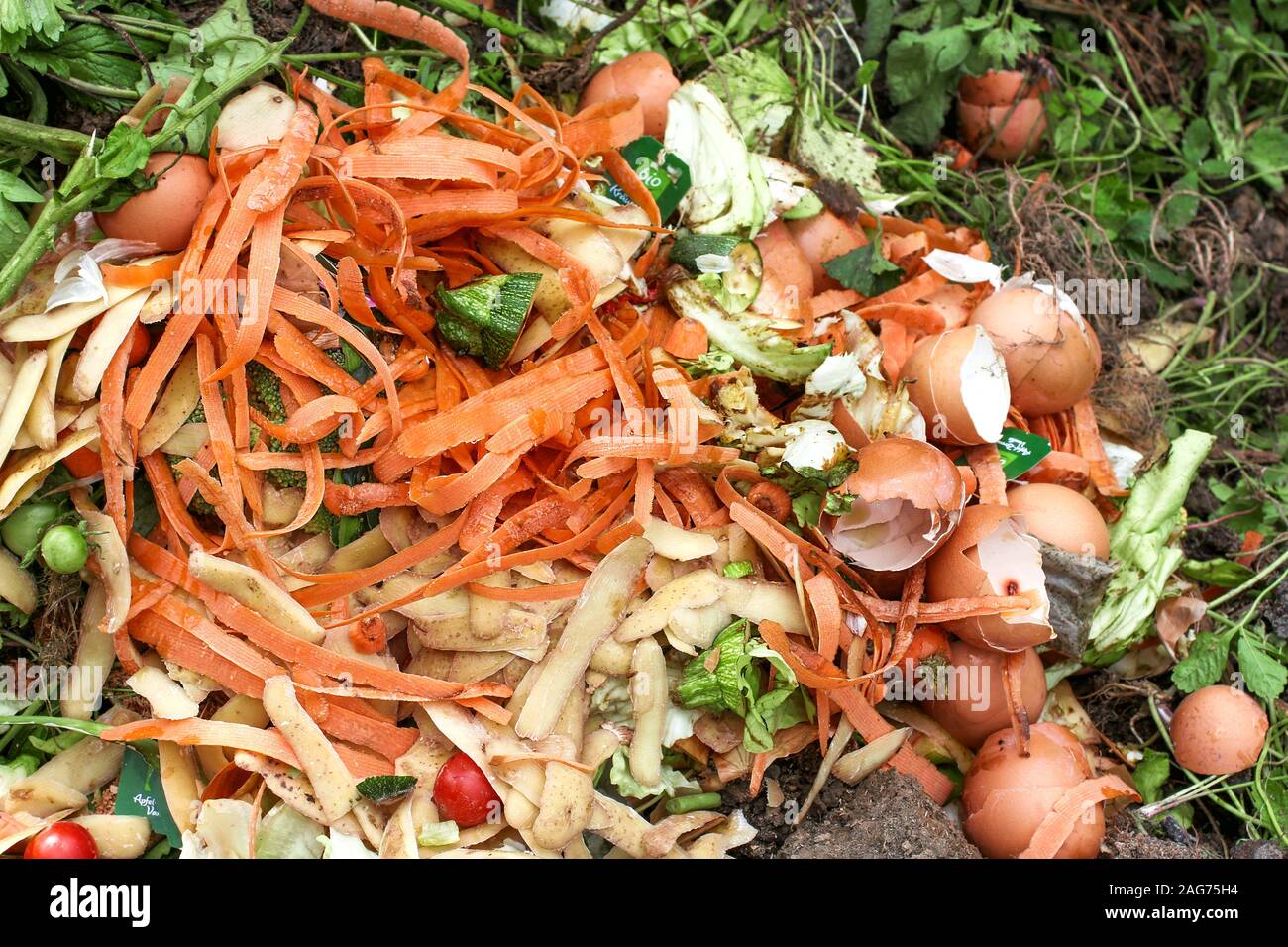 Pour le compostage des déchets organiques Banque D'Images