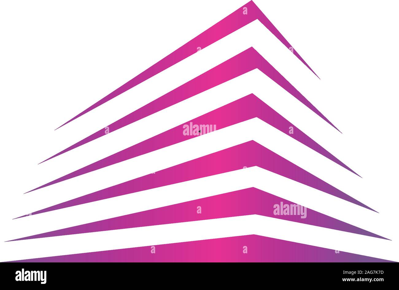 Immobilier isolés logo. L'icône couleur du bâtiment. Louer logo de l'organisme. L'icône de l'architecture. Logo de l'agence de développement de la construction. Logotype de la ville. Illustration de Vecteur