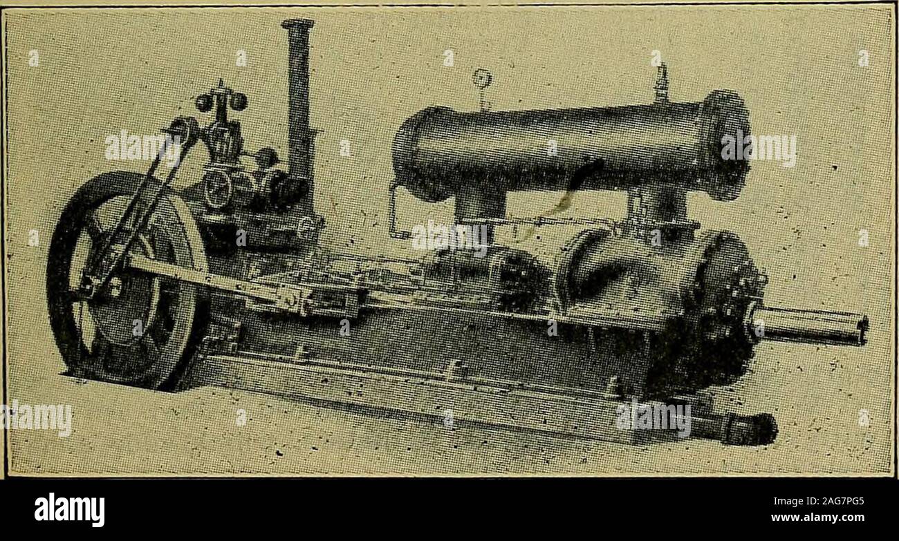 . Manuel de construction usine, son coût et l'efficacité. Fig. 8. Compresseur à entraînement par courroie d'impression recto verso. Tableau 7 CONDUIT DE VAPEUR, Duplex, à deux étages, pression vapeur COMPRESSEURS HORIZONTAUX Lbs 80-150. I.H.P. Taille des vérins ^ 4&gt ; 99 s b m à un Diametersm 0 ao&gt ; .5 CD ai un ^ &Lt ; W ?° ™ un £ m X £ ft ,Q (J w (O bU PhS o ftU J &Lt ; = 2 S 302 H4W W w 5-H3 o 00 s£ £ 5 710 6 205 10 32 35 9x5 8 900 9 149 12 445 70 80 10.5x6 13 000 12 19 12 16 890 140 160 25 500 16 13,5 x9 25 . 15 201 700 270 300 17x11.5 55 000 18 28 17 242 380 375 420 19x12.5 68 000. Fig. 9. Ai StearStage Ingersoll-Rand Ligne droite Banque D'Images