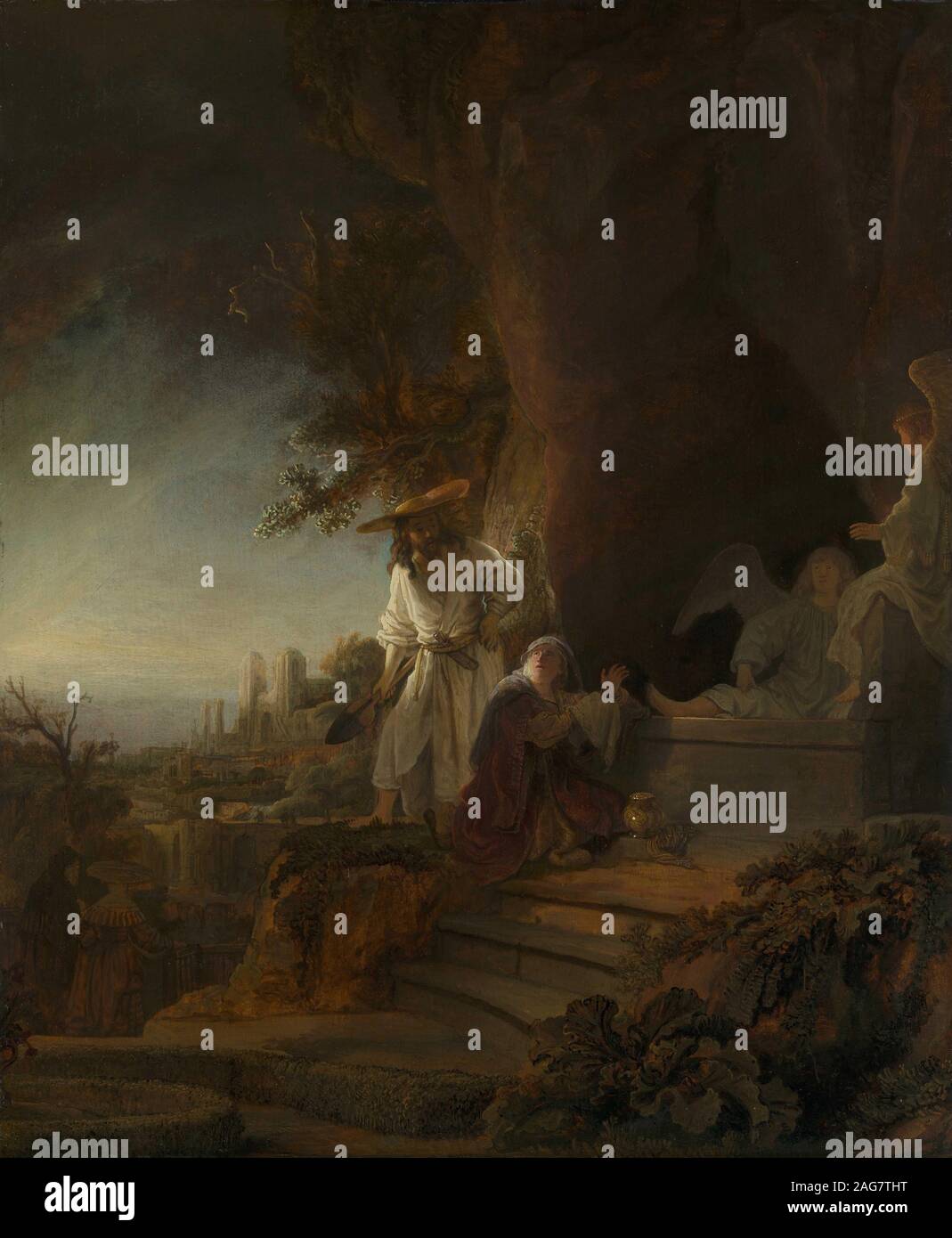 Le Christ apparaît à Marie de Magdala (Noli me tangere), 1638. On trouve dans la Collection de la Royal Collection, Londres. Banque D'Images