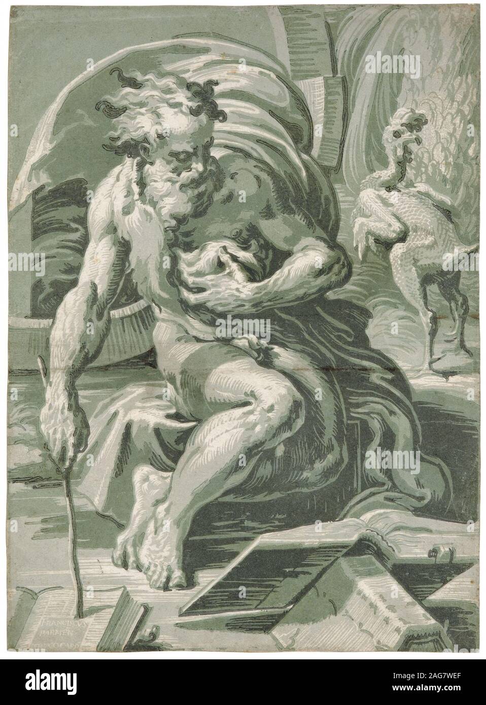 Diogène, après 1527. On trouve dans la Collection de la Fondation Custodia. Banque D'Images
