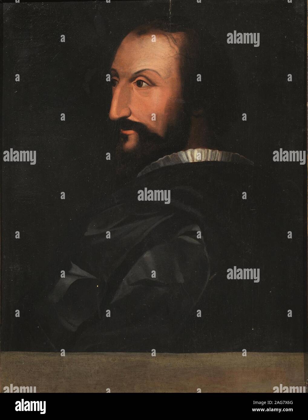 Portrait de Ludovico Ariosto (1474-1533), première moitié du 16e siècle. Collection privée. Banque D'Images