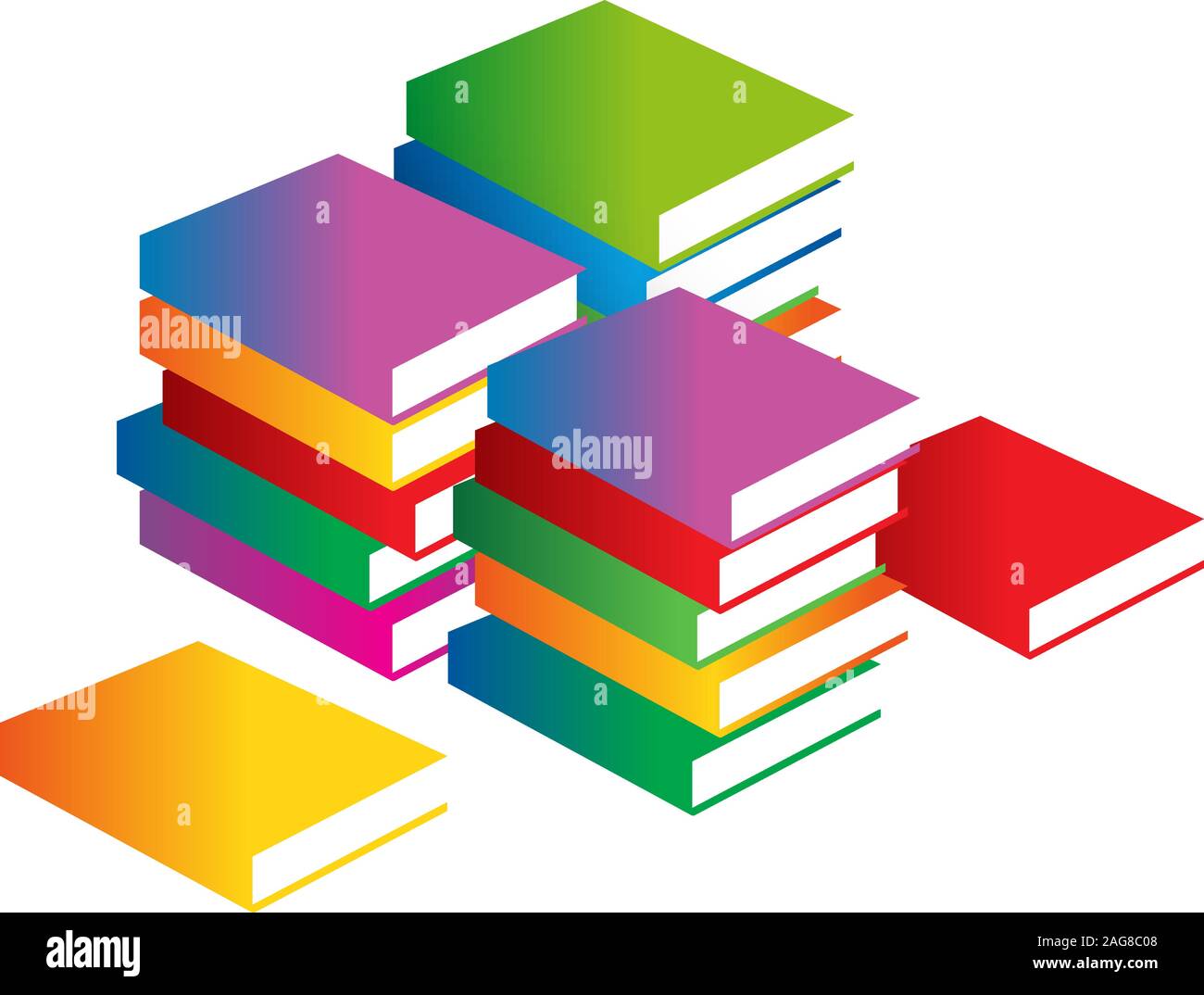 Couverture de livre minimaliste. Logo Vector. Portail éducatif. Le symbole de la connaissance et de la sagesse des enseignements. Signe de l'apprentissage. Illustration de Vecteur