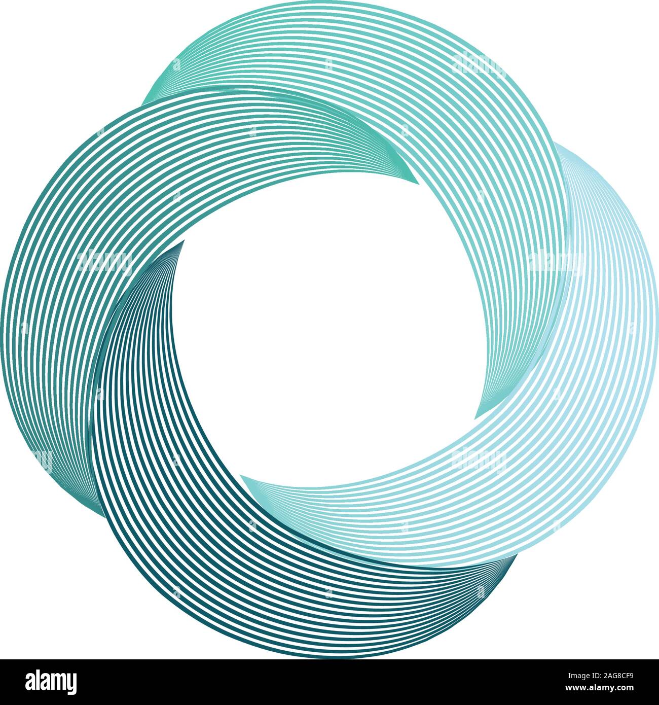 Abstract swirl ouragan icône, logo, symbole isolé boomerang, vector illustration. Illustration de Vecteur