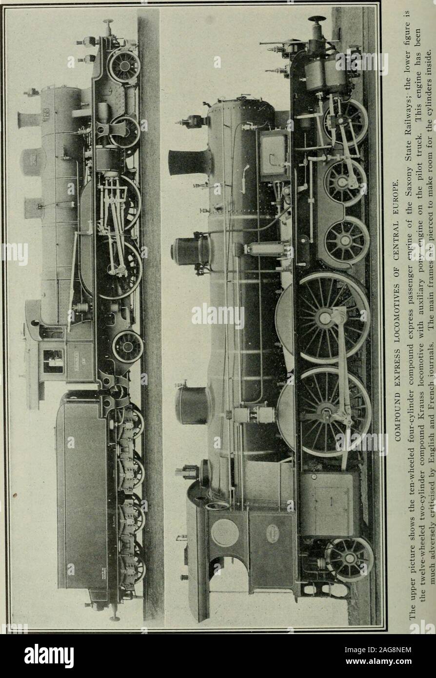 Usine et la gestion industrielle. LOCOMOTIVE COMPOUND BULGARE. Un exemple  de la locomotive articulée, Mallet type. Le moteur d'un maillet semblable à  un thistakes et lourds de transport de voyageurs train