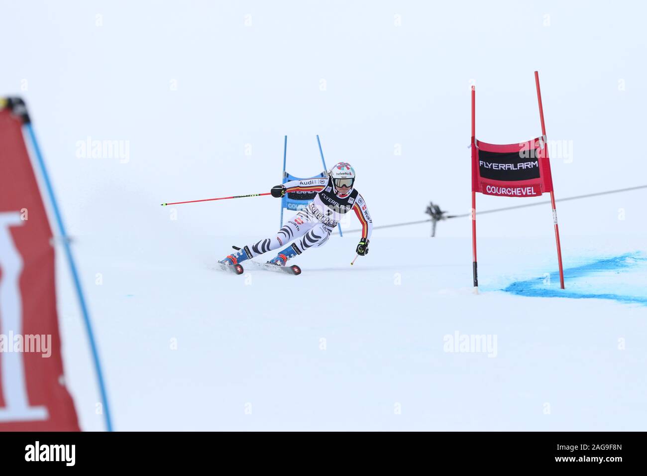 17 Dec 2019 Courchevel France Audi Coupe du Monde FIS de slalom géant Femmes 2019-2020 Banque D'Images