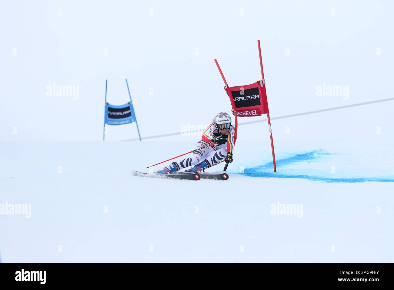17 Dec 2019 Courchevel France Audi Coupe du Monde FIS de slalom géant Femmes 2019-2020 Banque D'Images