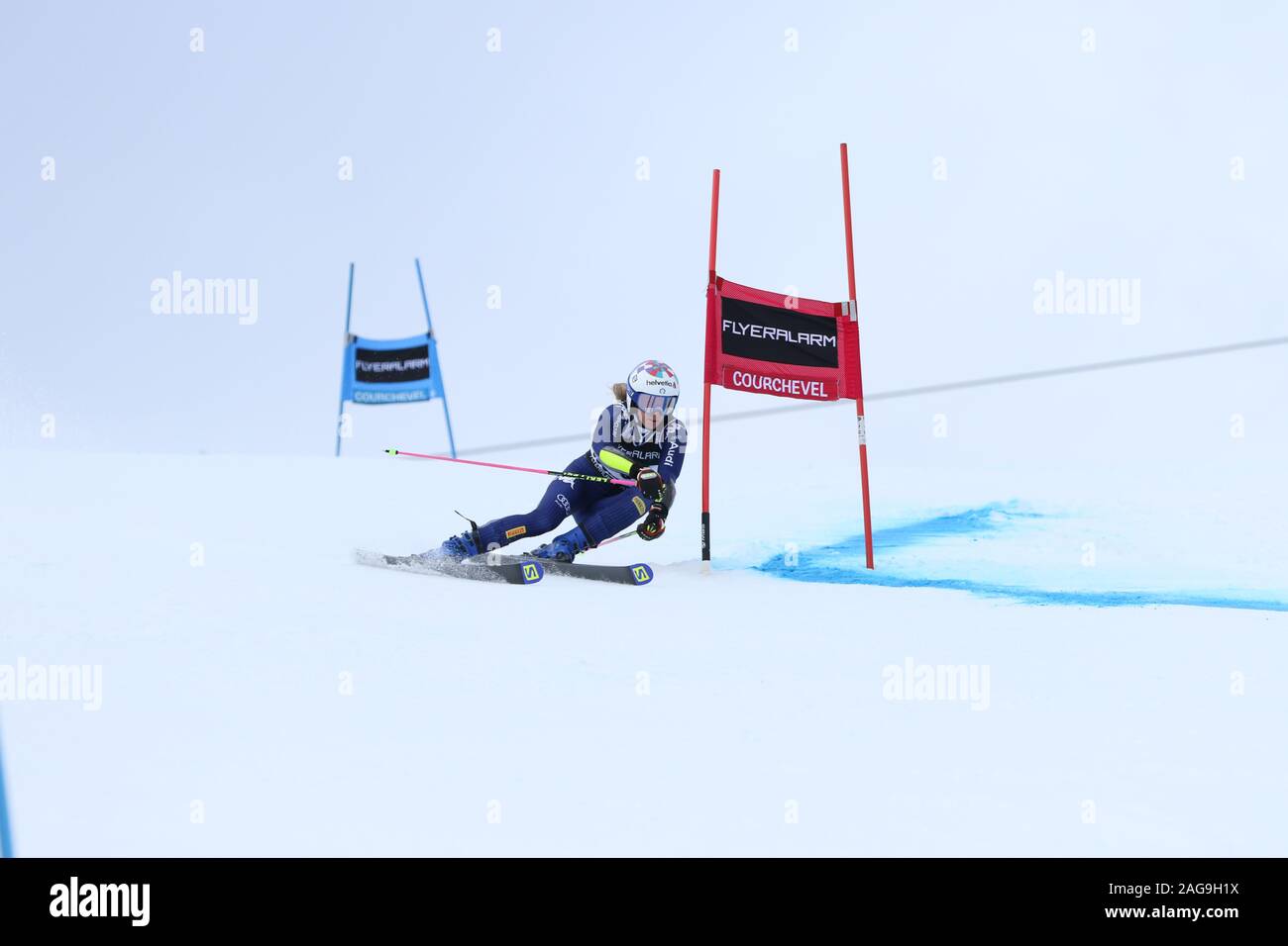 17 Dec 2019 Courchevel France Marta Bassino de l'Italie de la Coupe du monde 2019-2020 AUDI FIS Slalom géant Femmes Banque D'Images