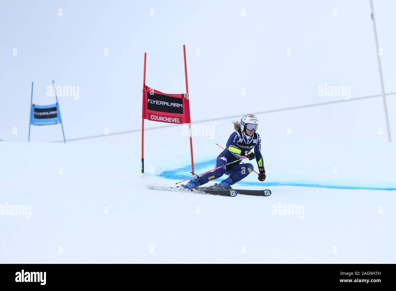 17 Dec 2019 Courchevel France Marta Bassino de l'Italie de la Coupe du monde 2019-2020 AUDI FIS Slalom géant Femmes Banque D'Images