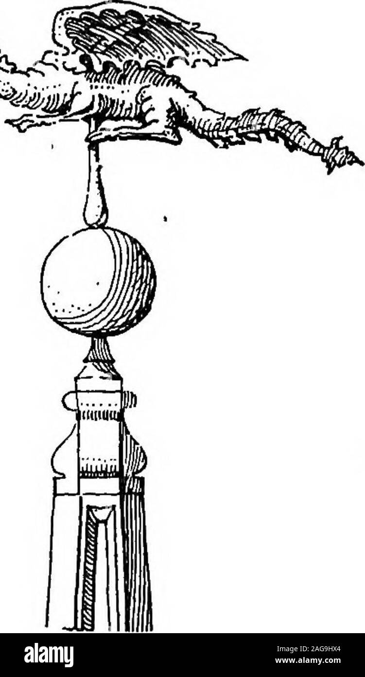 . Ferronnerie d'anglais du xviième et xviiième siècles ; un compte historique et analytique de l'évolution de l'extérieur de forgeron. f cuivre doré,8 pieds 6 pouces de long, sur un rodproceeding court à partir d'un ballon de 2 pieds de diamètre 3 inchesin dans l'ancien français man-ner. D'autres dragons autrefois au-dessus de quatre tourelles de la Guildhall, l'ancienne halle aux draps à Newburyand la Guildhall à Faversham, peut rappeler certains presque pour acquis relativement à la négociation des Pays Bas. Le dragonalso surmonté ancien hôpital de Bethléem, et ne fonctionne toujours que atKirkleatham. L'un sur l'emploi Flitcroft guidon ordinaire s'vaneat Banque D'Images