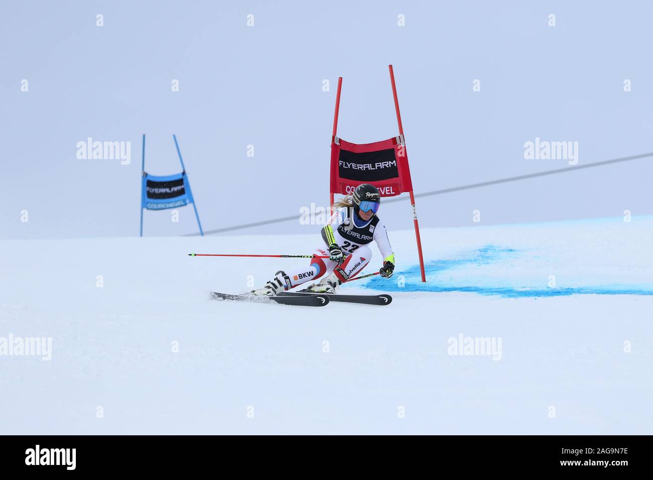 17 Dec 2019 Courchevel France Audi Coupe du Monde FIS de slalom géant Femmes 2019-2020 Banque D'Images