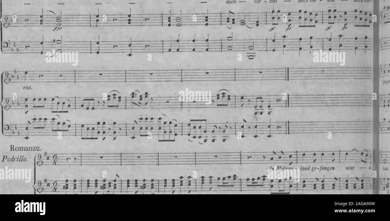 . Die Entfuhrung aus dem Serail : ein komisches Singspiel drey en Aufzugen (1796). Mozart, Entführ, aus dem Sera. Cembalo. j'fiü^ÜSipÜ^3|il^^Ä lp| Banque D'Images