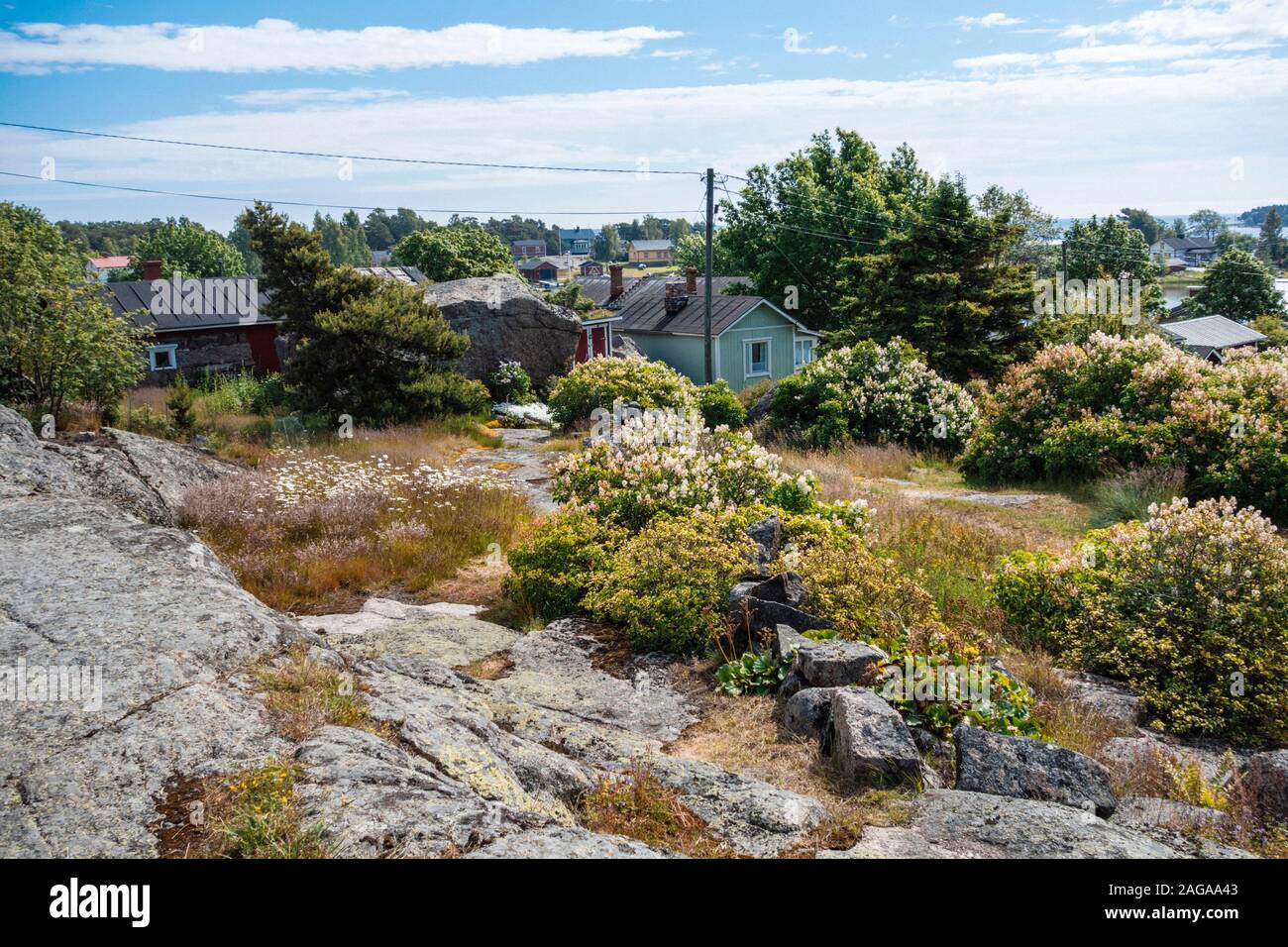 Haapasaari/Finlande : réserve naturelle, frontière de l'Europe de l'Est Banque D'Images