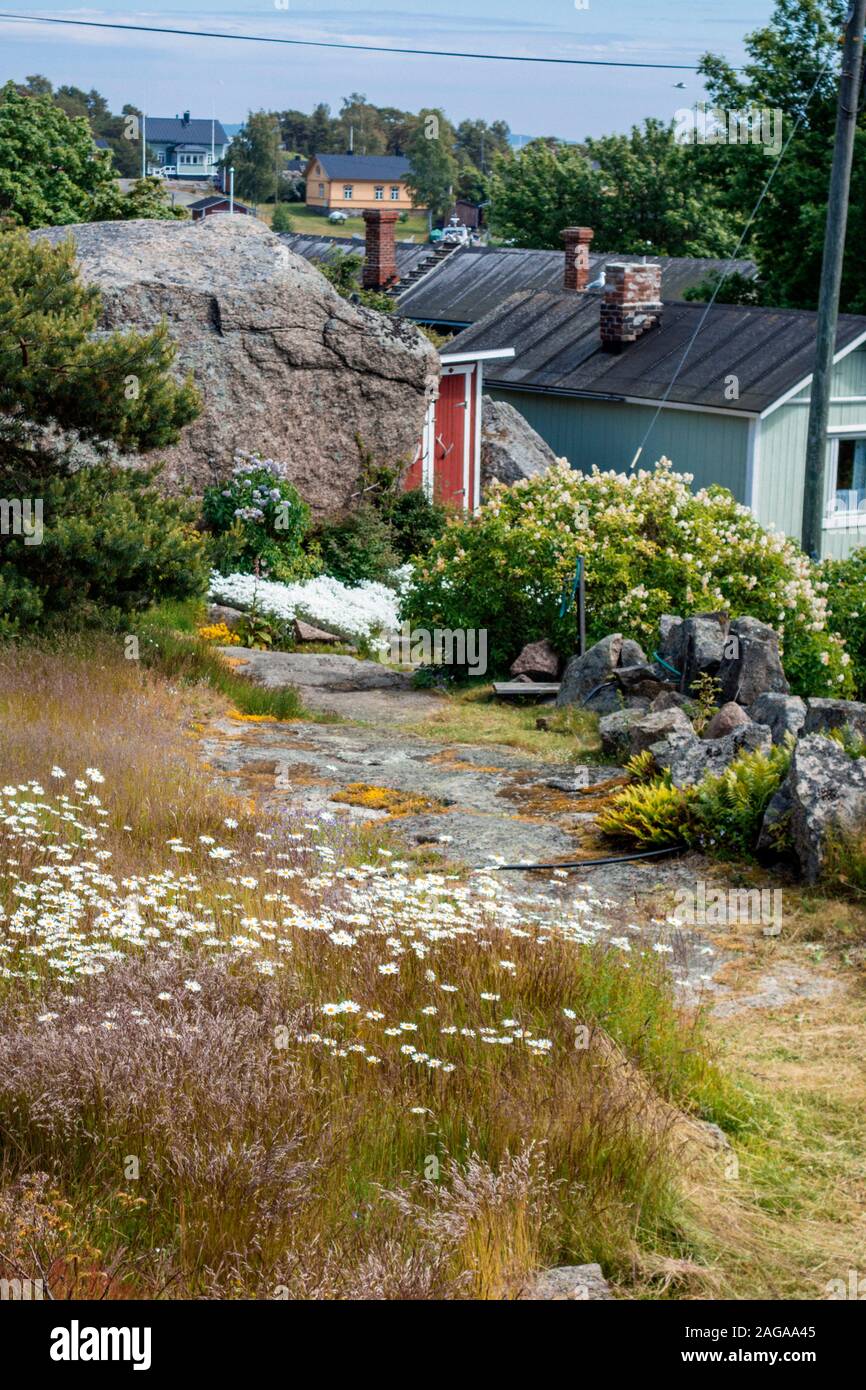 Haapasaari/Finlande : réserve naturelle, frontière de l'Europe de l'Est Banque D'Images