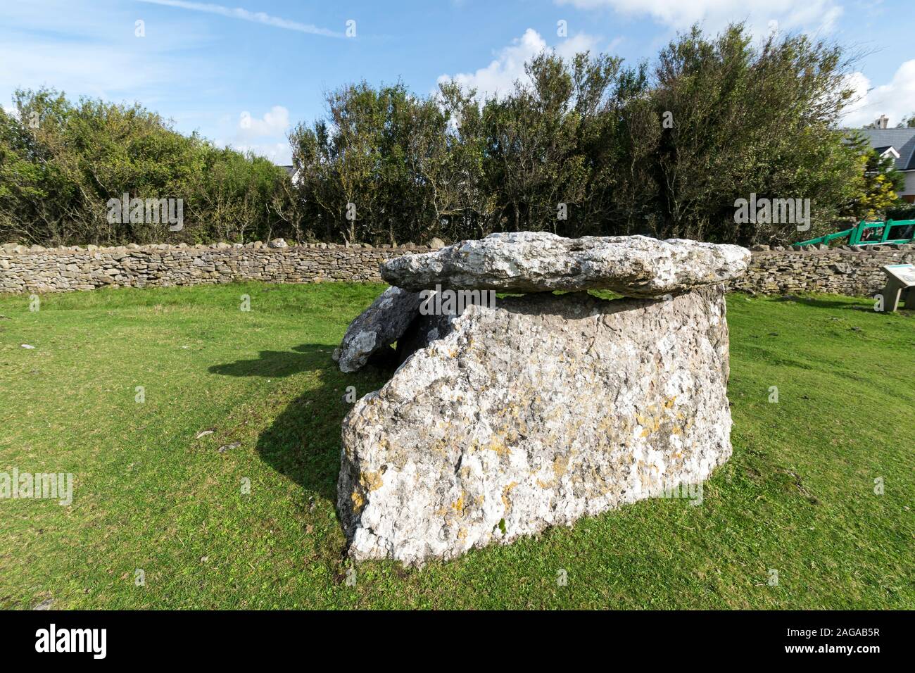 Sépulture néolithique Llety r'Filiast sur les grands ormes Head côte Nord du Pays de Galles près de Llandudno Banque D'Images