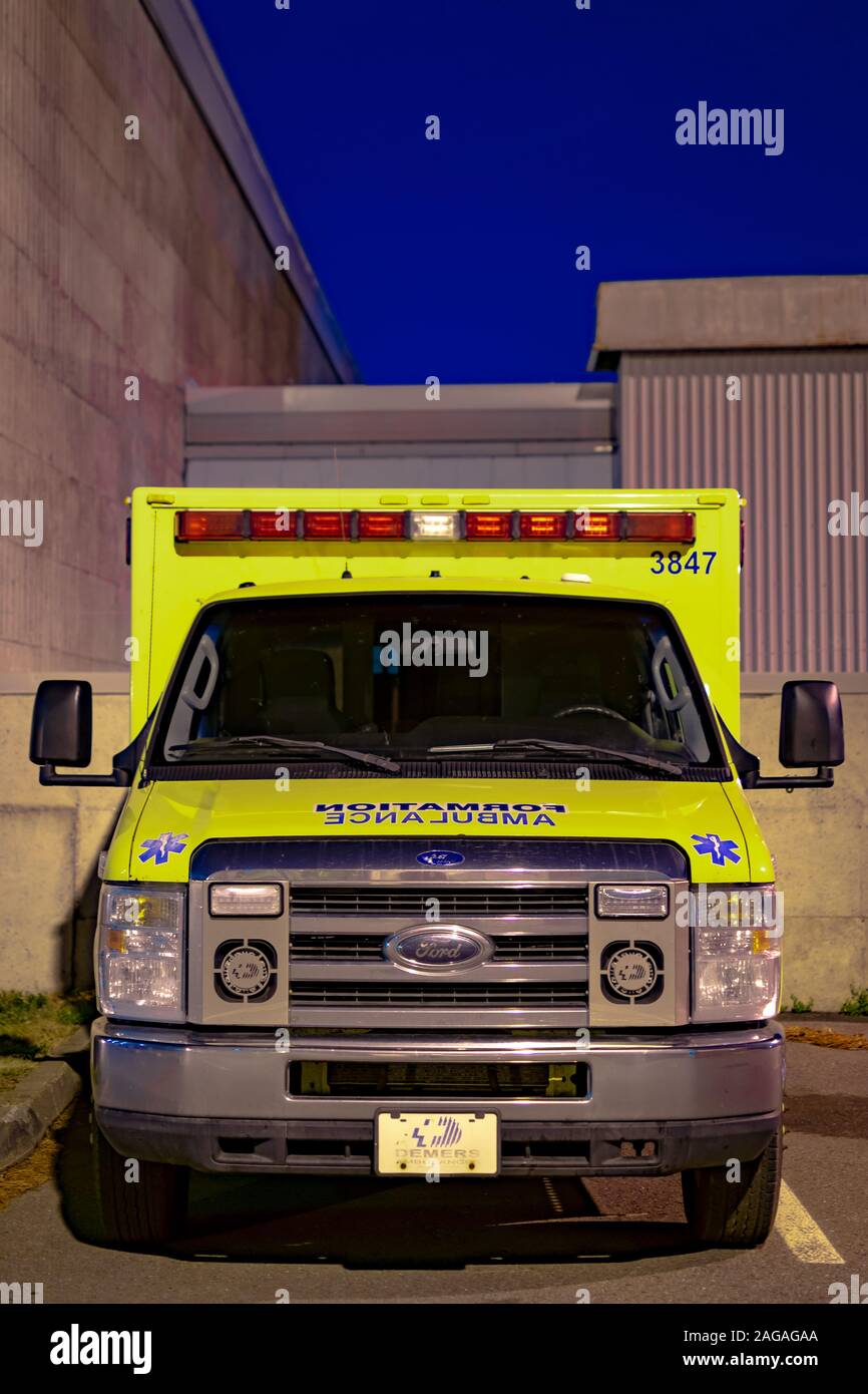 Ambulance garée Banque D'Images
