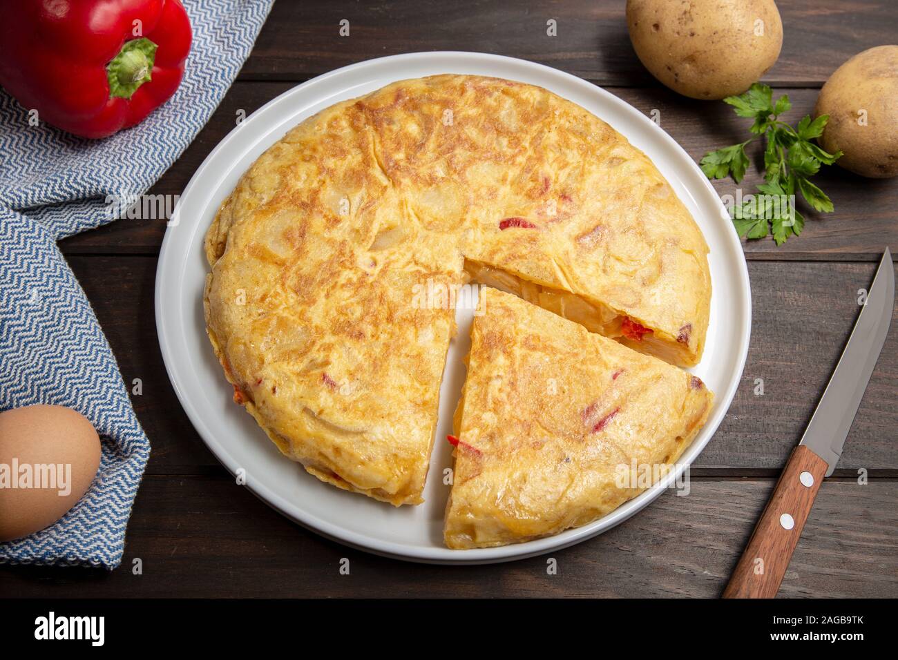 Cuisine tortilla espagnole Banque de photographies et d’images à haute
