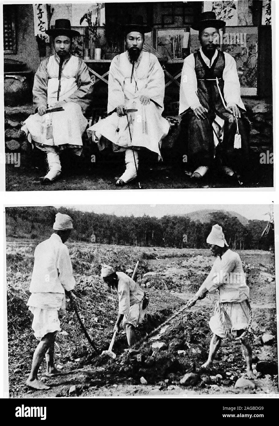 . Où la moitié du monde se réveille ; l'ancien et le nouveau au Japon, la Chine, les Philippines et l'Inde, rapporté avec une référence particulière aux conditions américaines. Le Grand Bouddha (KAMAKURAyThis DIABUTSU) à la figure de Bouddha gigantesque (un mans tête serait à peine à atteindre le statuesfeet) singulièrement exprime l'esprit de contemplation sereine pour qui theBuddhist la religion tient ; en effet, c'est évocateur d'une beauté envoûtante qui dreamyNirvana où il enseigne est l'objectif de l'existence. Il y a peut-être pas finerpiece de la statuaire à l'est que cela. Les Coréens AU REPOS ET À WORKThe occupat préférés Banque D'Images